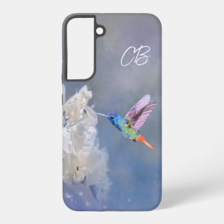 Watercolor Hummingbird Garden Bird Art Samsung Galaxy Case