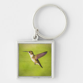 Watercolor Hummingbird Key Ring