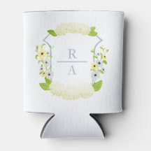 Watercolor Hydrangea Crest Bottle Sticker