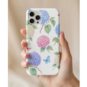 Watercolor Hydrangea Floral  iPhone 11 Pro Case