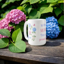 Watercolor Hydrangea Mug – To the Mum I'm So Proud