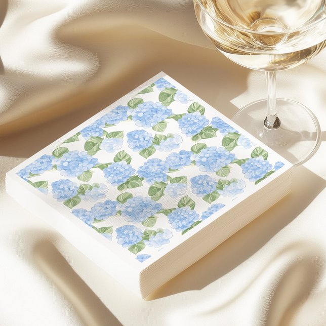 Watercolor Hydrangea Napkin (Creator Uploaded)