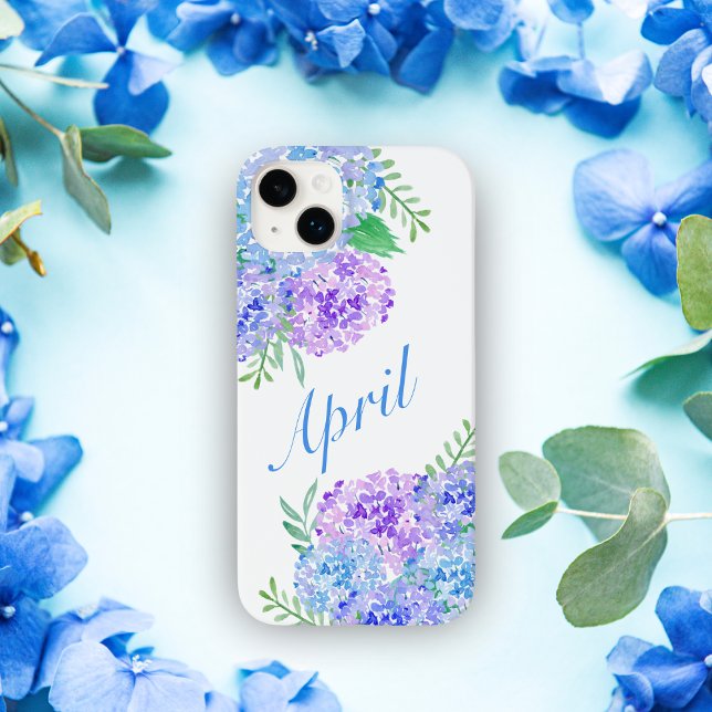 Watercolor Hydrangeas Chic Floral  Case-Mate iPhone Case (Creator Uploaded)