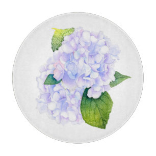 Watercolor Hydrangeas  Cutting Board