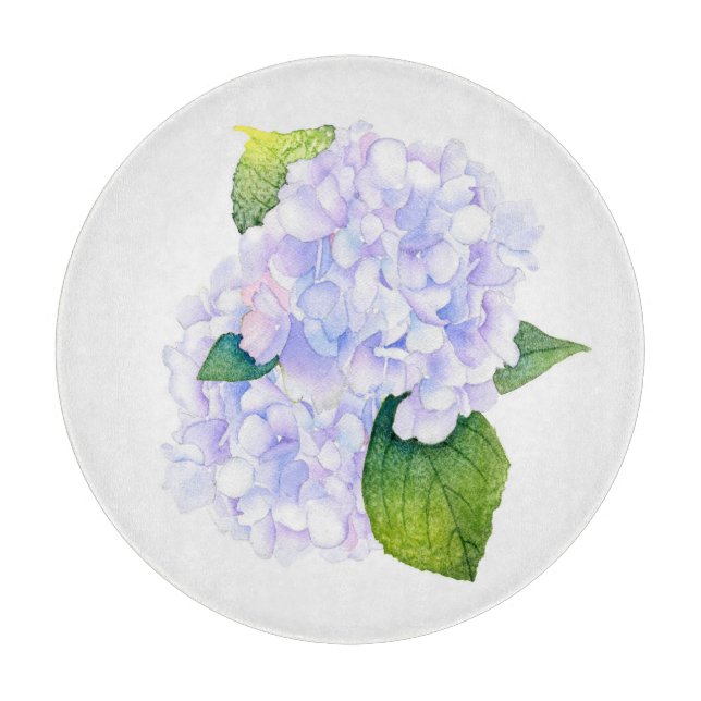 Watercolor Hydrangeas  Cutting Board (Front)