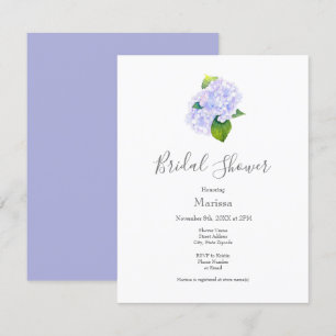 Watercolor Hydrangeas  Invitation