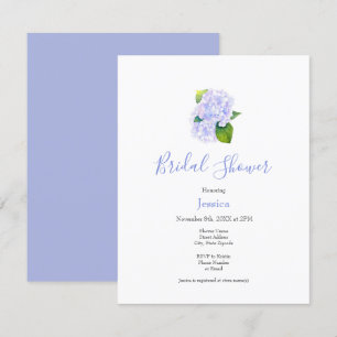 Watercolor Hydrangeas Invitation