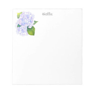 Watercolor Hydrangeas   Notepad