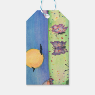Watercolor Illustration Butterflies Love Couple  Gift Tags