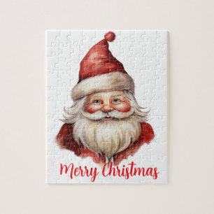 Watercolor illustration Santa Claus  Jigsaw Puzzle