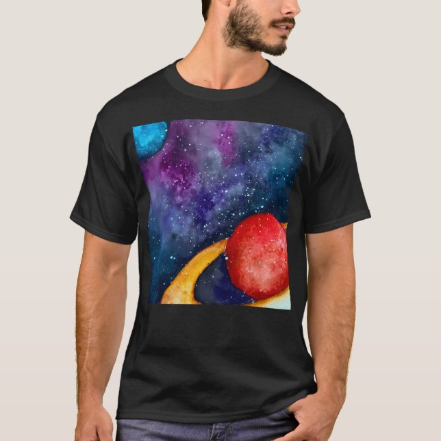 Watercolor In Space T-Shirt (Front)