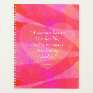 Watercolor Inspirational Quote For Women Planner