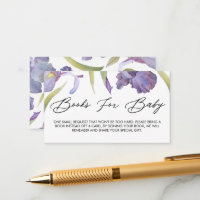 Watercolor Iris Floral Spring Garden Books For Bab
