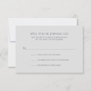 Watercolor Iris Wedding RSVP Card