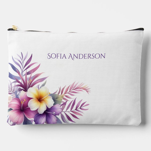 Watercolor Island Romance- Accessory Pouch (Front)