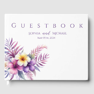 Watercolor Island Romance-Wedding Guest Book