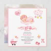 Watercolor it is girl Boho Nursery  Baby Shower In