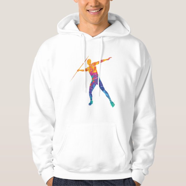 Watercolor Javelin Sports Hoodie (Front)