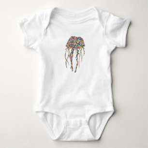 Watercolor Jellyfish Baby Bodysuit