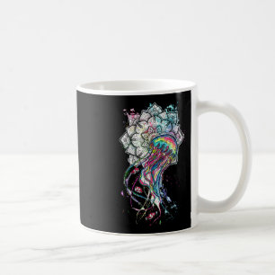 Watercolor Jellyfish Chakra Sea Animal Yoga Boho A Coffee Mug