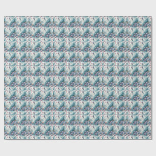 Watercolor Jellyfish Coral Reef Underwater Pattern Wrapping Paper