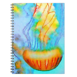 Watercolor Jellyfish Notebook