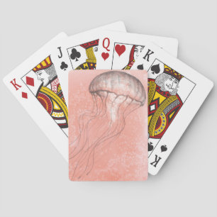 Watercolor Jellyfish Playing Cards
