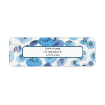Watercolor Jellyfish Return Address Labels