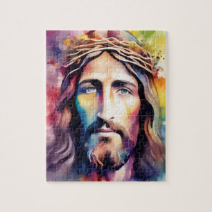 Watercolor Jesus Jigsaw Puzzle