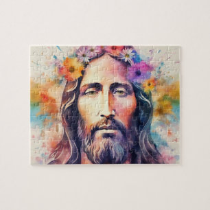 Watercolor Jesus Jigsaw Puzzle