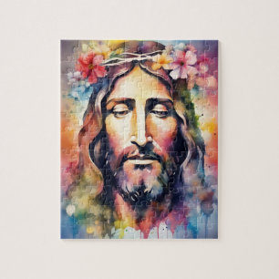 Watercolor Jesus Jigsaw Puzzle
