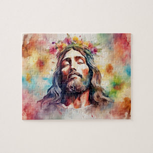 Watercolor Jesus Jigsaw Puzzle