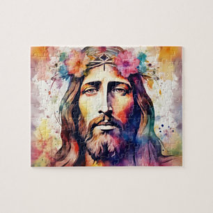 Watercolor Jesus Jigsaw Puzzle