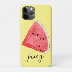 Watercolor Juicy Watermelon Wedge iPhone 11 Pro Case