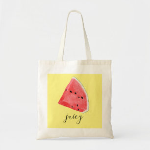 Watercolor Juicy Watermelon Wedge  Tote Bag