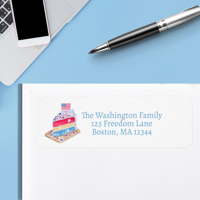 Watercolor July 4th Cake Party (Creator Uploaded)