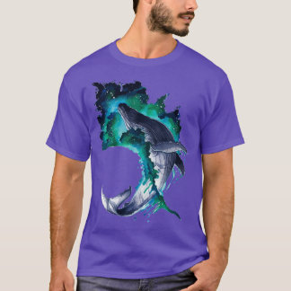 Watercolor Jumping Whale 1 T-Shirt