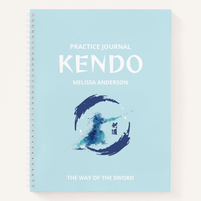 Watercolor Kendo Practice Journal Practitioners (Front)