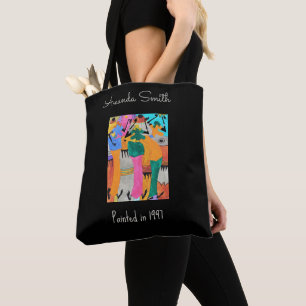Watercolor, Kenya African Art, Joy Dance  Tote Bag