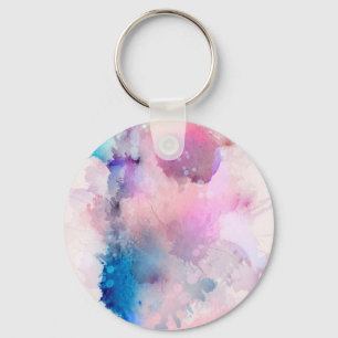 Watercolor Key Ring