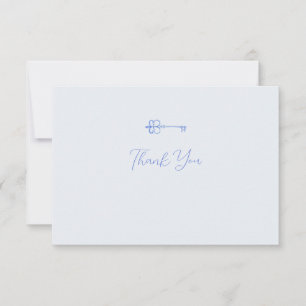 Watercolor Key Sorority Note Card