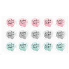 Watercolor Kids Name Waterproof