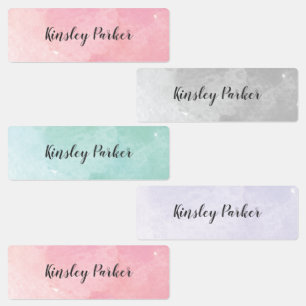 Watercolor Kids Waterproof Name