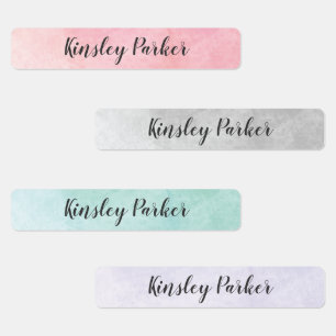 Watercolor Kids Waterproof Name