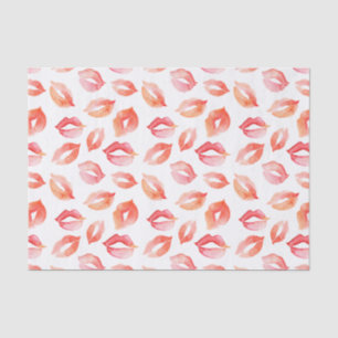 Watercolor Kisses Tissue Paper