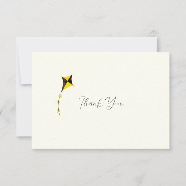 Watercolor Kite Sorority Note Card (Front)