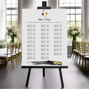 Watercolor Koi Fish Wedding Poster