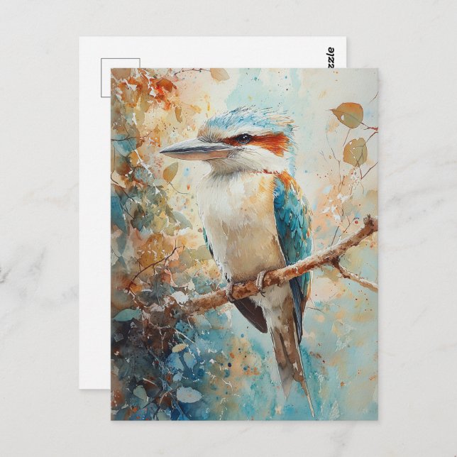 Watercolor Kookaburra Postcard (Front/Back)