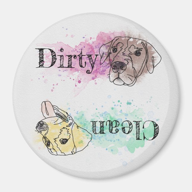 Watercolor Labrador Retriever dishwasher magnet (Front)