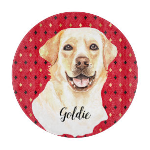 Watercolor Labrador Retriever Dog Personalised Cutting Board